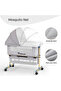 Sunshine Bedside Crib - Light Grey - 2