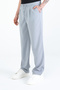 Men's Side Pocket Pleated Elastic Waist Lace up Relaxed Fit Baggy Men's Basic Trousers - 3