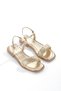 Mi̇a026-1561 Women's Gold Hand-Knitted Evening Dress Casual-Wedding-Entertainment-Holiday Slippers - 7