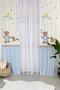 Teddy Bears Pattern Velvet Baby and Children's Room Background Curtain - Blue