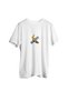 Kod Trend New Season White Oversize Banana Printed T-Shirt on the Wall