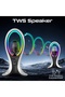 4-In-1 TWS Speaker with Headset Stand and USB Hub, USB-C and Dual USB-A Portsm, RGB Lighting Modes - 3