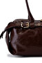 Belt Detailed Patent Leather Faux Leather Shoulder Bag Anfora Bitter Brown - 4