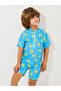Starfish Print Zip Detail Swimsuit - 2