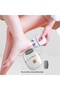 White 1 unit Cordless Foot Sander, Rechargeable, 2 types of sanding heads, different thicknesses