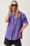 Oversize Basic Shirt Lilac - 2