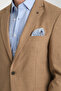 Pieros Men's Mustard Cotton Blended Slim Fit Slim Fit Four Seasons Blazer Jacket - 2