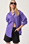 Oversize Basic Shirt Lilac - 5