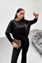 Women's Bat Sleeve Silvery Blouse - 5