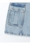 Lcw Kids Girl Cargo Jean Skirt - 2