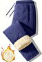 Ghassy Co. Unisex Double Layer Ultra Thermal Water and Windproof Ski Biker Fleece Lined Pants
