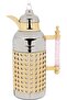 Saif Gallery Stainless Steel Thermos Set (Sara), 1 Liter, 2 Pieces - Pink - 7
