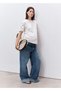 T-Shirt with Cotton Crochet Sleeves - 2