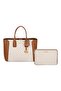 Vanilla Large Leather 2 Pieces Women's Bag - 35S2G6Kt9B - 2