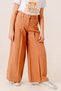Girl's Pleated Wide Linen Trousers 2573