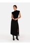 Regular Fit Straight Women's Black Short Sleeve Dress Cl 1071667 - 6