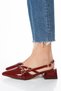 Open Back Pointed Toe Short Heel Daily Ballerina Women's Heeled Shoes - 4