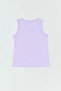 100% Cotton Sunset Printed Girl's Sleeveless T-Shirt - 3