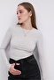 Crew Neck Basic Blouse B1496-Dk2 - 6