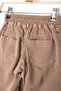 Brown Boys' Linen Trousers with Elastic Waist and Legs 20410 - 5