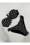 Women's Black Polka Dot Lined Bikini Suit Hzl25S-Lc2223 - 8