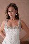 Women's Strappy, Stone-Detailed, Slit-Sleeve, New Generation Evening Engagement Dress - 4