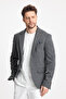 Men's Solid 360 All Direction Stretching Slim Fit Slim Fit Mono Collar Basic Blazer Jacket - 4