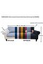 Cotton Waterway Jacquard Fabric 2 Pieces Triple-2 Pieces Single Sofa Cover Set Does Not Sweat or Burn - 5