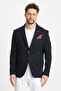 Men's Solid 360 All Direction Stretching Slim Fit Slim Fit Mono Collar Basic Blazer Jacket