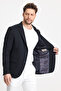 Men's Solid 360 All Direction Stretching Slim Fit Slim Fit Mono Collar Basic Blazer Jacket - 6