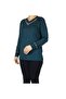 0Women's Yakave Collar Stone Lycra Combed Cotton Blouse - 3