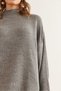 Women's Gray Collar Cuffed Honeycomb Knitwear Sweater Kzk- 19000825 - 6