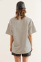 Women's Black Heart Embroidery Striped Comfortable Fit T-Shirt Tsh- 19000837 - 6