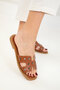 Tan Women's Slippers 20342 - 2
