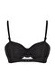 Siyah Düğümlü Straplez Kaplı Bikini Üstü TBESS25BU00046 - 6
