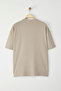Stone Oversize/Wide Cut Metal Label Detailed Interlock T-Shirt - 8
