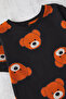 Siyah Unisex Çocuk %100 Pamuk Ayıcık Desenli Family/Aile-Kız Örme Pijama Takımı TKDSS25PT00016 - 4