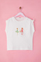 Ecru Printed Knitted T-Shirt Tkdss25Ts00059