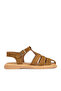, Women's Genuine Leather Sandals 1511047Z6002 Tan