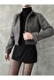 Buttoned Bowl Coat - Black | |   F1547 - 4