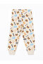 Lcw Kids Orange Crew Neck Printed Boys' Pajamas Suit - 7