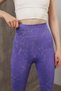 Seamless Acid Wash Push up Gathered Knitted Sports Leggings Missta0896 - 7