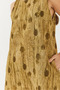 Women's Oil Green A-Line Printed Dress with Pocket Detail 70306 60271062 - 5