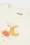 Newborn Printed Short Sleeve Ecru T-Shirt - 2