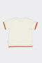 Newborn Printed Short Sleeve Ecru T-Shirt - 3