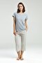 Women's T-Shirt and Pocket Capri Set