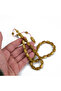 Galalit 1940 Old French Egg Cut 8X12.5Mm Rosary - Pearlescent Gold - 2