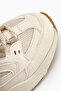 Caisa Beige Textile Detailed Lace-Up Women's Sneakers - 5