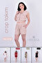 Natural Cotton Muslin Shorts Crop Set - 6
