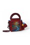 Crochet Knitted Detailed Leather Shoulder Bag, Handmade Special Design Tote Bag - 5